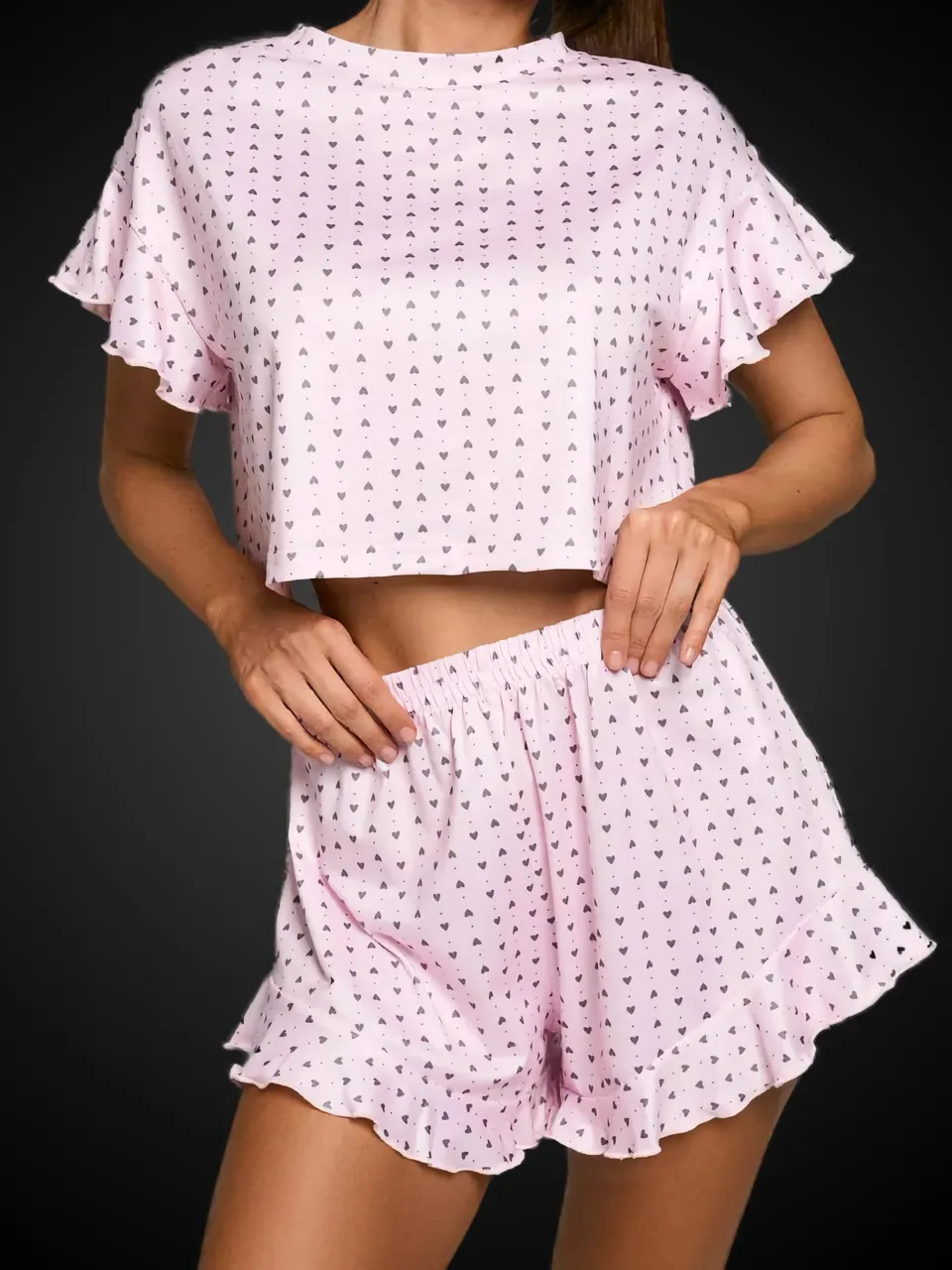 AiLei Premium Women's Pajama Set (Top & Shorts) — AiLei AL-P1 | underwear wholesale China