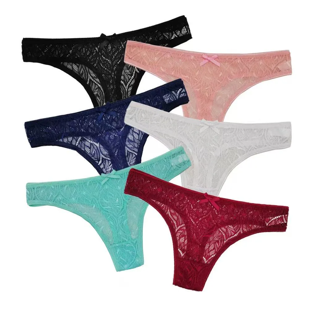 AiLei Women's Floral Lace Thong Panties — AiLei AL-ST5 | panties China supplier